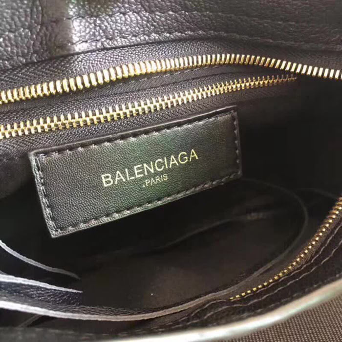 BALENCIAG巴黎世家 機車包 23cm原版山羊皮配金邊  手提肩背斜挎包  BL1373